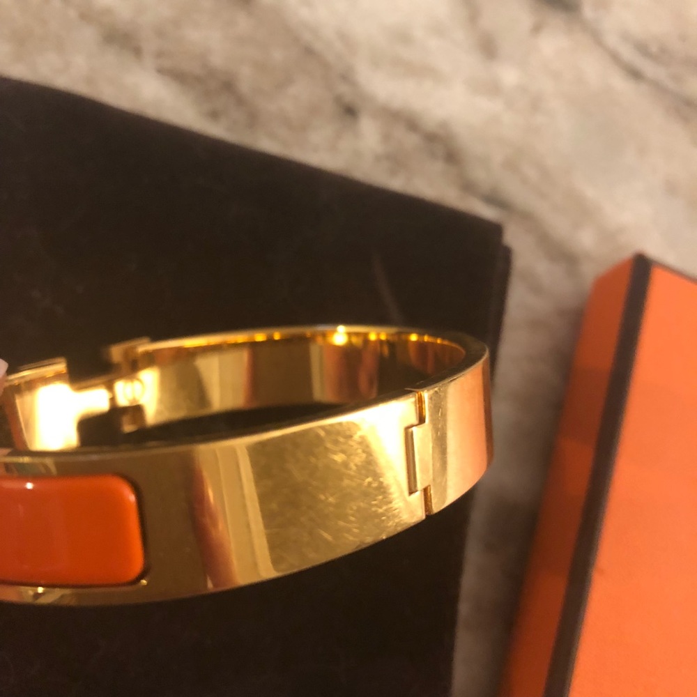 Authentic Hermès Clic H enamel bracelet - Picture 3 of 5